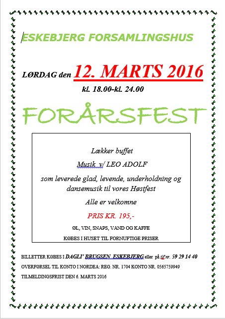 foraarsfest 2016